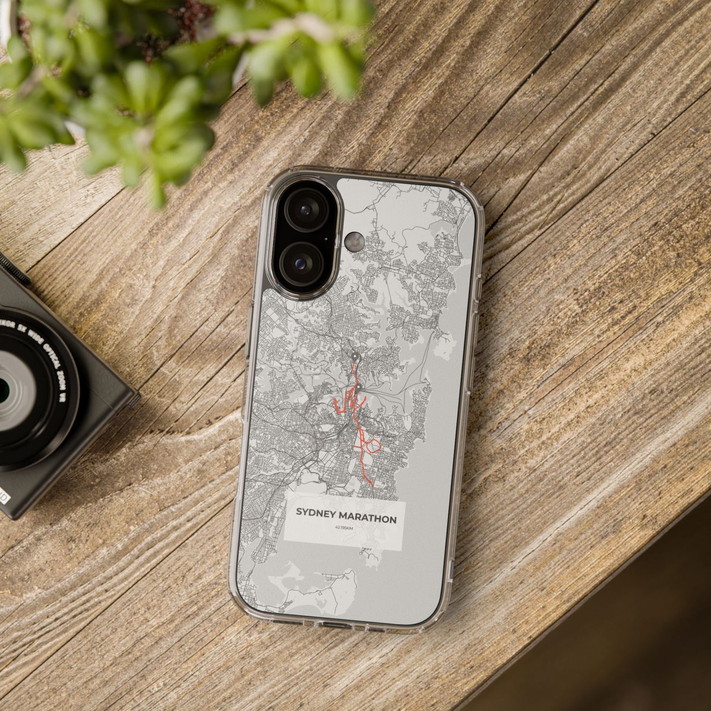 Sydney Marathon Route Clear Impact-Resistant Phone Case