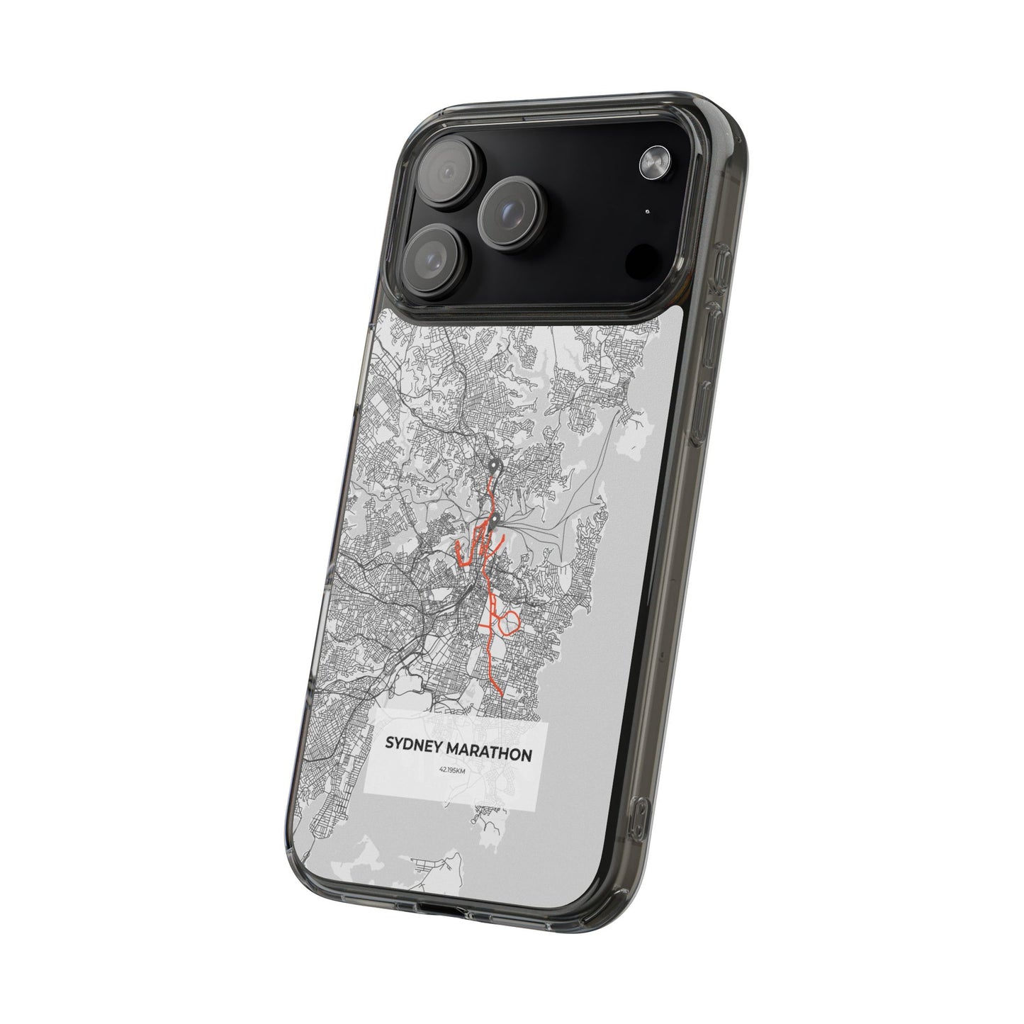 Sydney Marathon Route Clear Impact-Resistant Phone Case