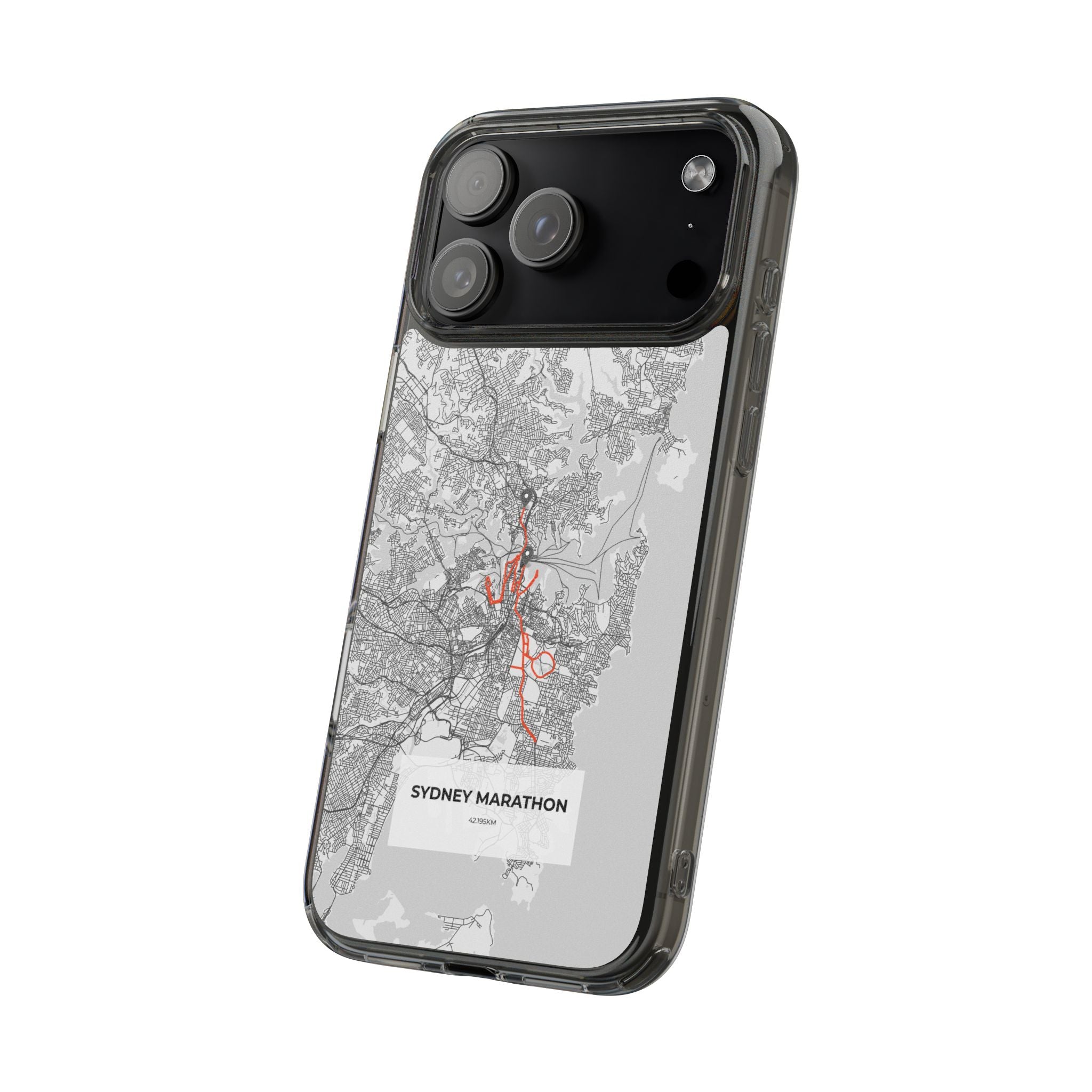 Sydney Marathon Route Clear Impact-Resistant Phone Case