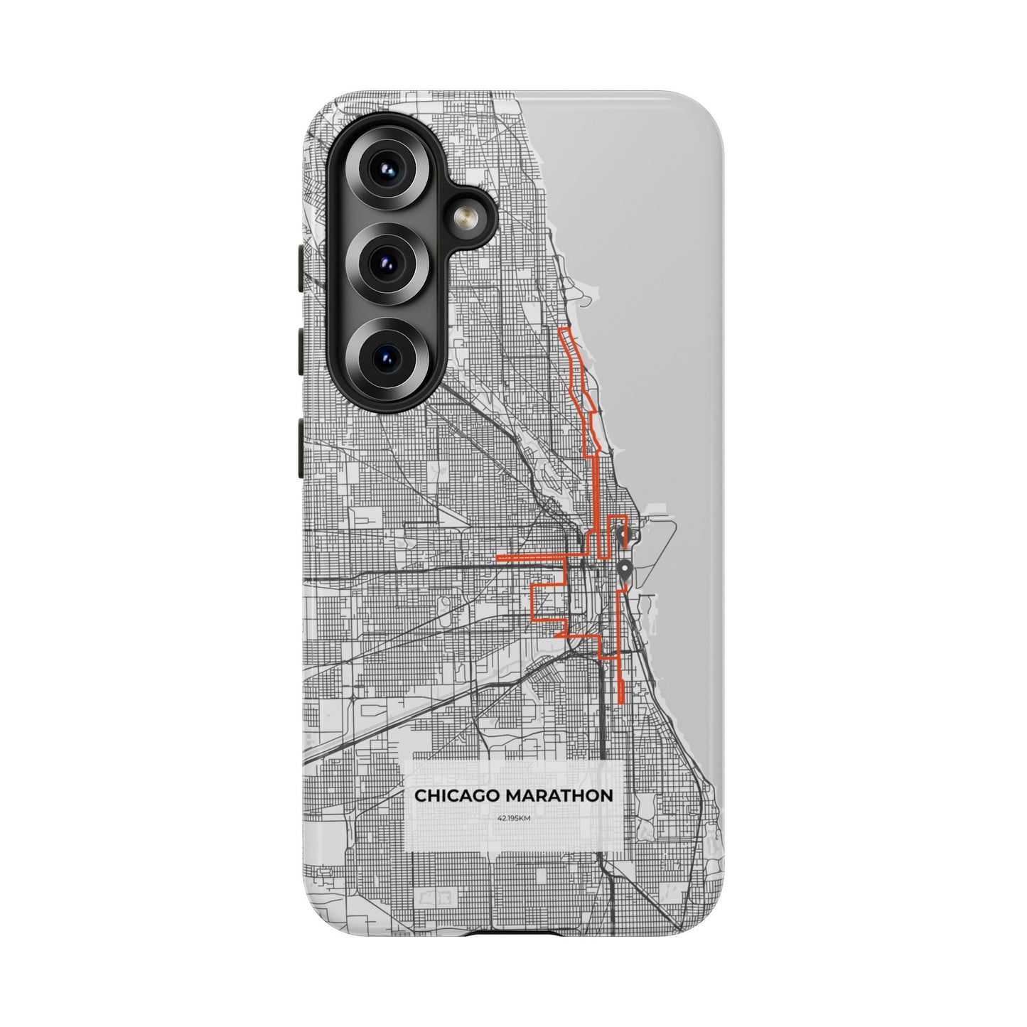 Chicago Marathon Route Tough Phone Case