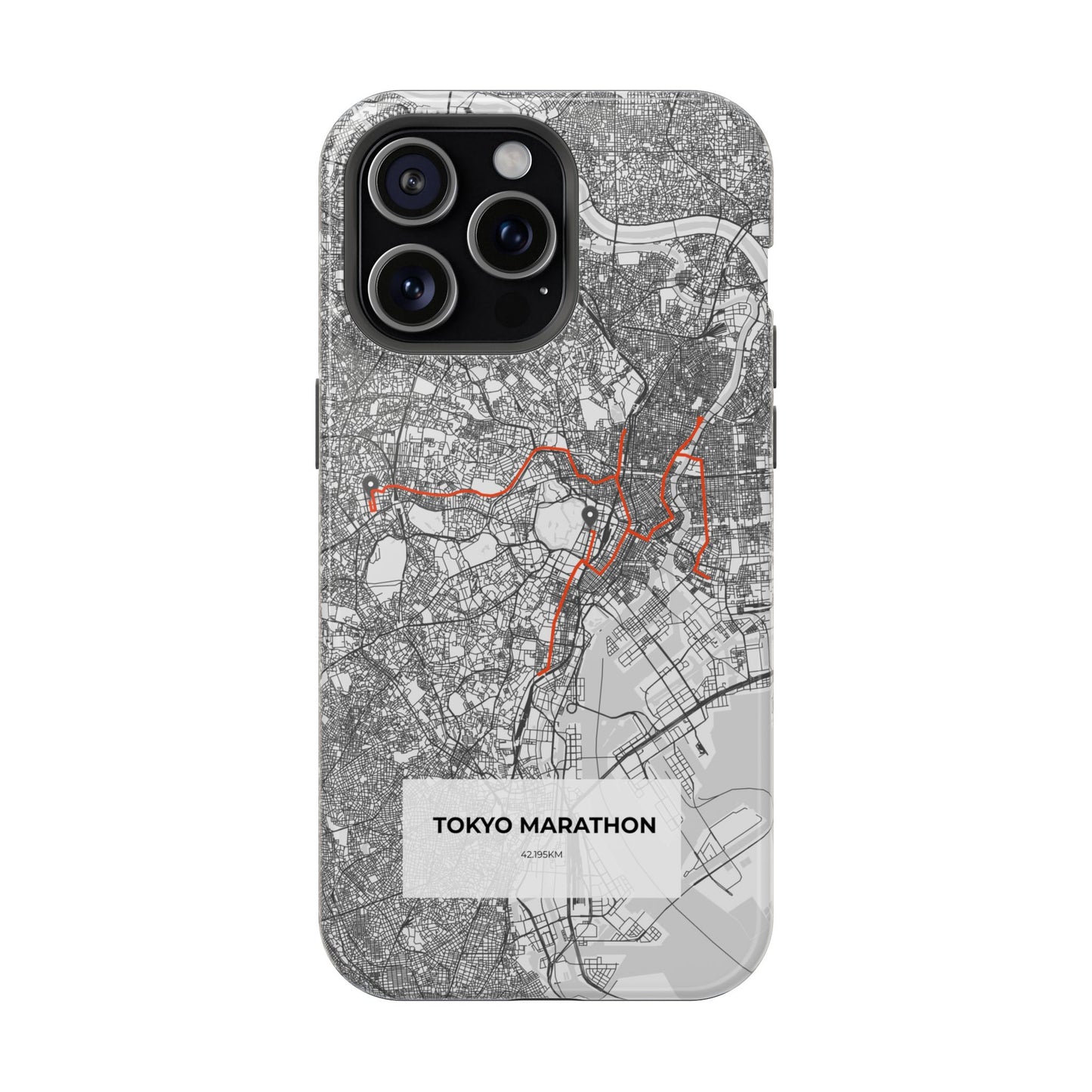 Tokyo Marathon Route Magnetic Impact-Resistant Phone Case