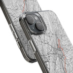 New York Marathon Route Clear Impact-Resistant Phone Case