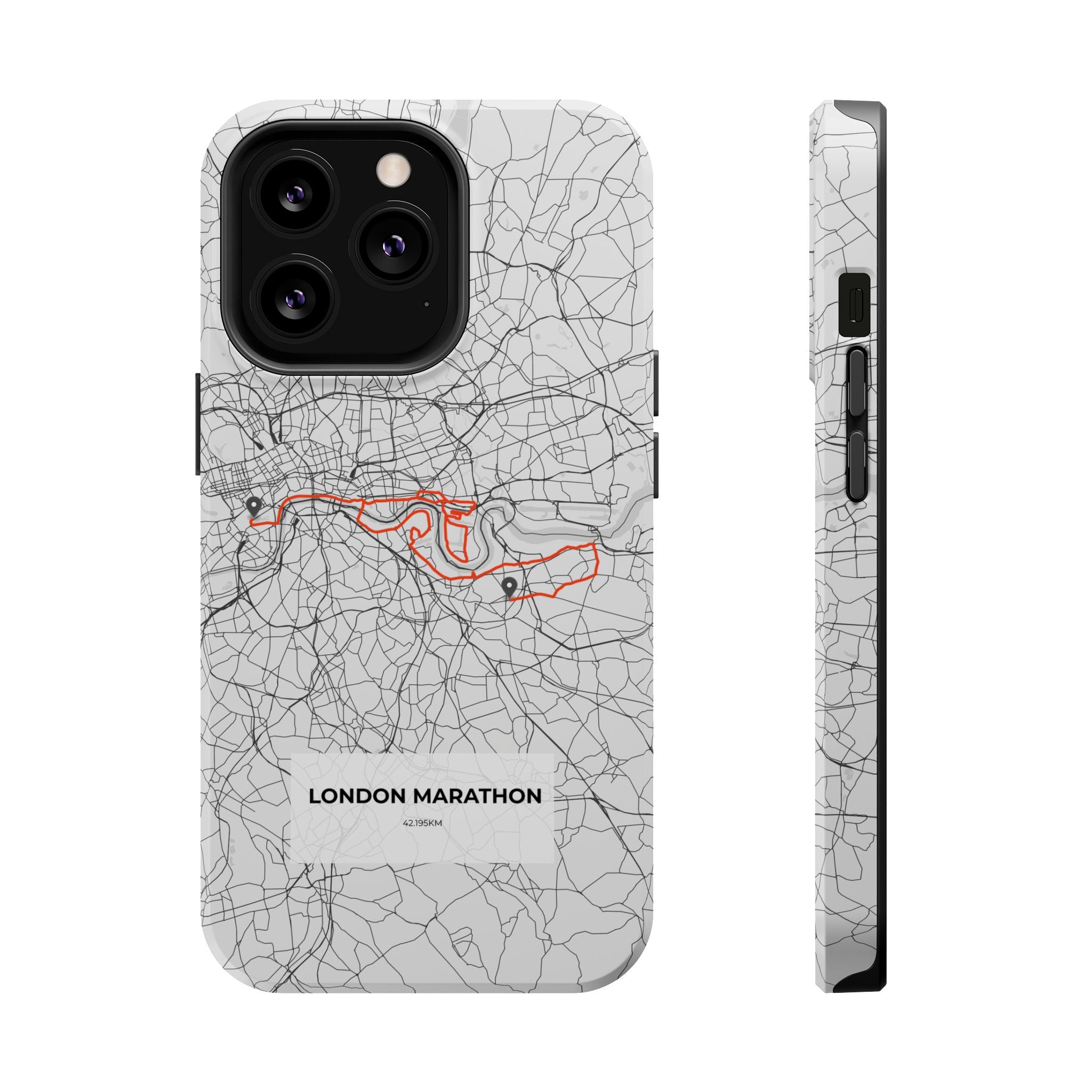London Marathon Route Magnetic Impact-Resistant Phone Case