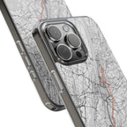 New York Marathon Route Clear Impact-Resistant Phone Case