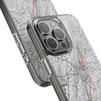 New York Marathon Route Clear Impact-Resistant Phone Case