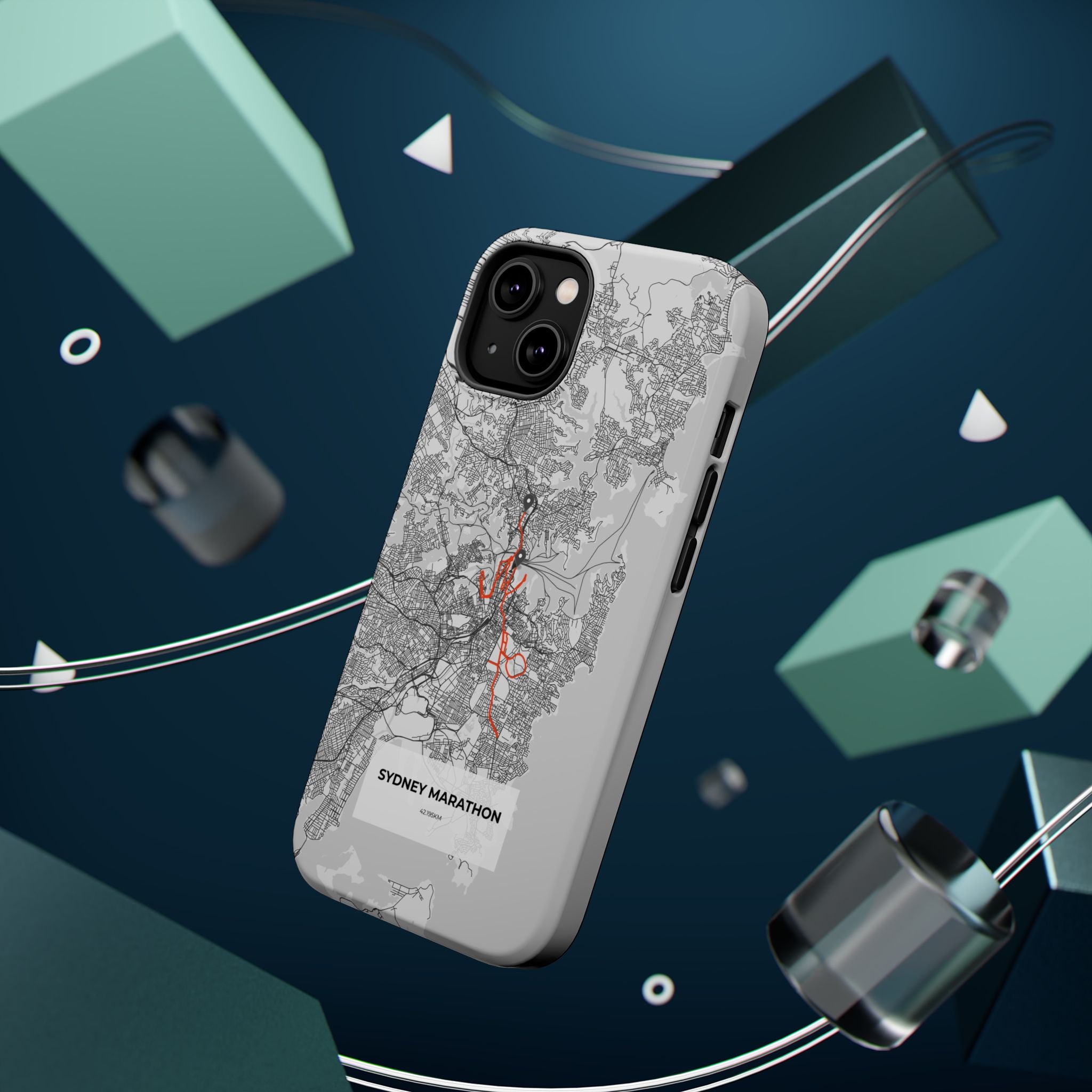 Sydney Marathon Route Magnetic Impact-Resistant Phone Case