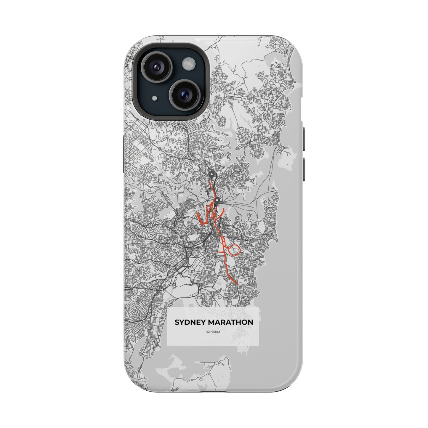 Sydney Marathon Route Magnetic Impact-Resistant Phone Case