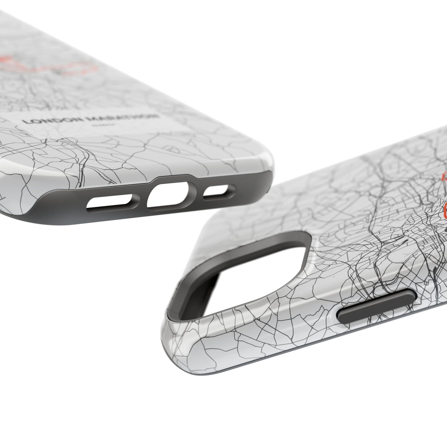 London Marathon Route Magnetic Impact-Resistant Phone Case
